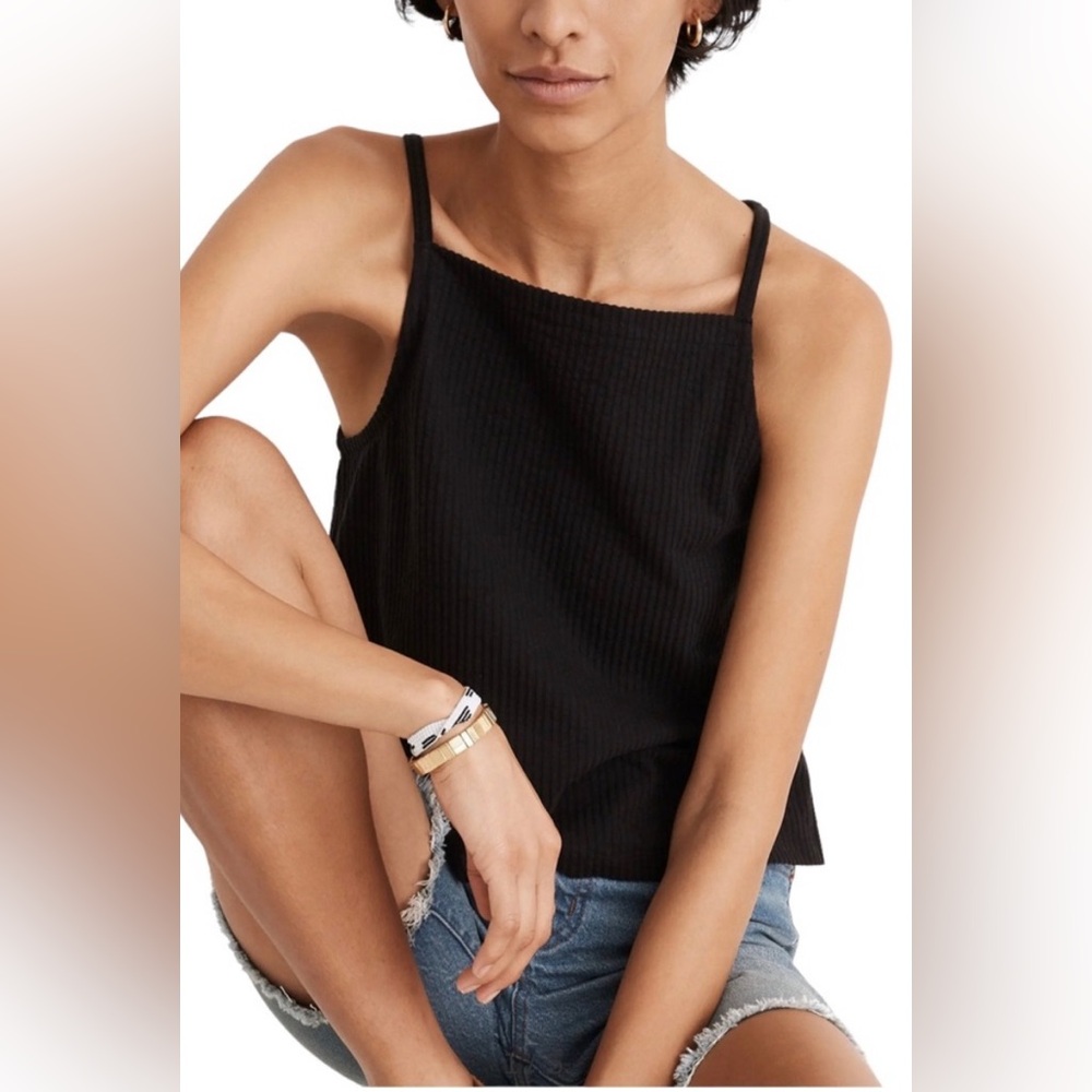 Madewell Searsucker Apron Tank Top